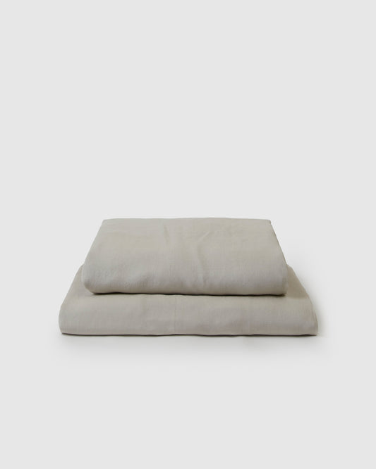 Bella Linen Sheet Set - Dove