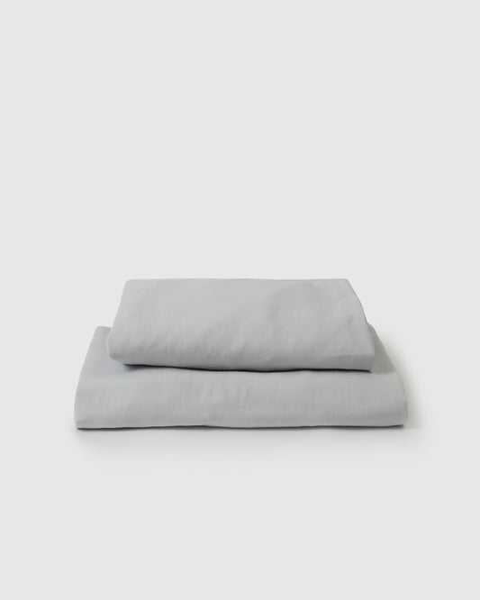 Bella Linen Sheet Set - Glacier